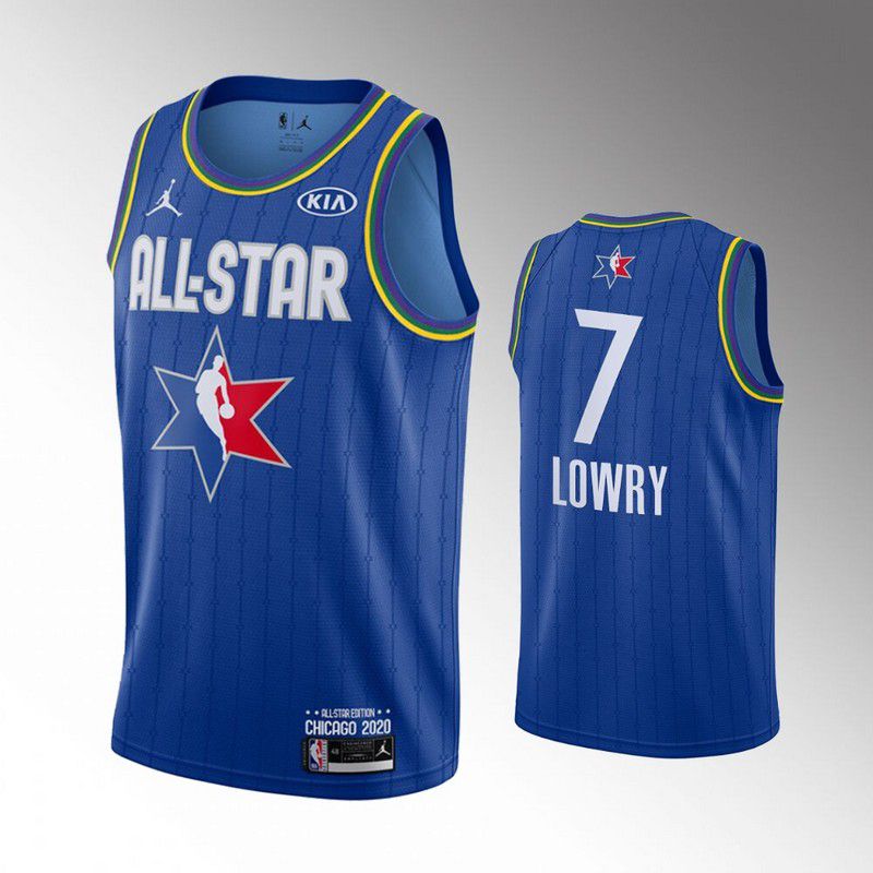 Men Toronto Raptors #7 Lowry Blue 2020 All Star NBA Jerseys->toronto raptors->NBA Jersey